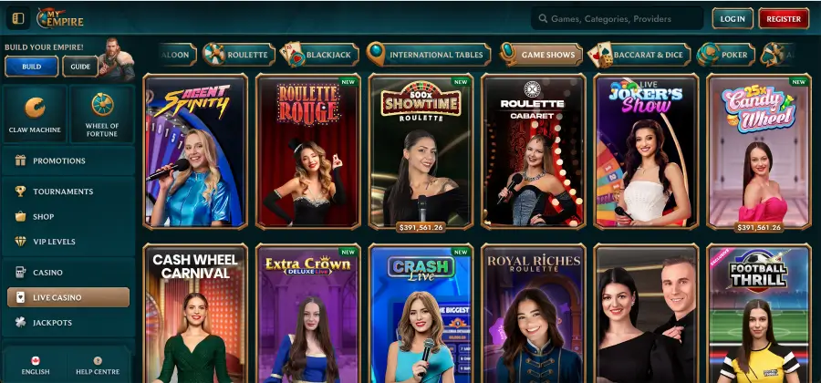 How to add My Empire casino app shortcut on mobile