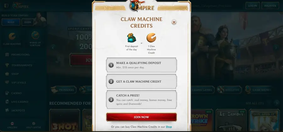 My Empire casino promo code guide and activation steps