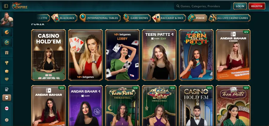 My empire live casino tables with roulette and blackjack on mobile My empire live casino tables with roulette and blackjack on mobile